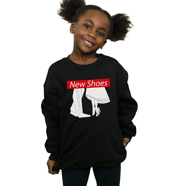 Disney Princess Girls Askungen Nya Skor Sweatshirt 5-6 År Black 5-6 Years