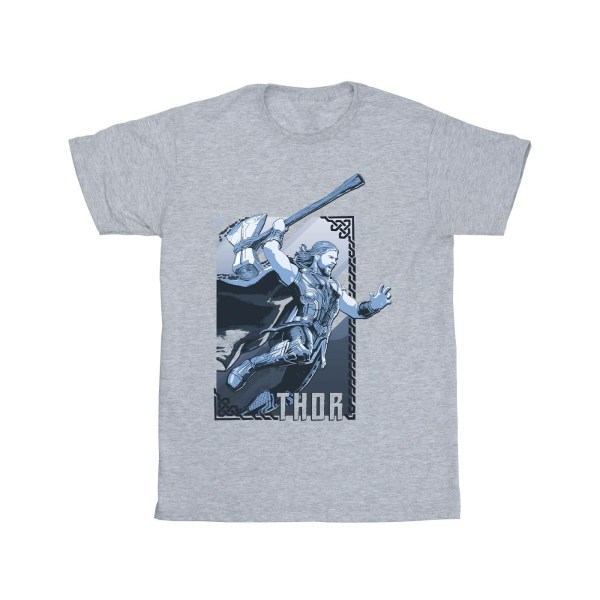 Marvel herr Thor Love And Thunder Attack T-shirt 4XL Sports Grey Sports Grey 4XL