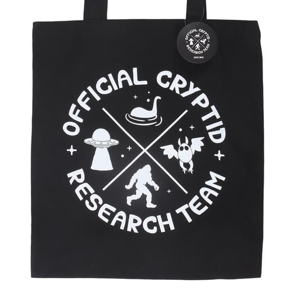 Something Different Cryptid Research Team Polycotton tygväska O Black One Size