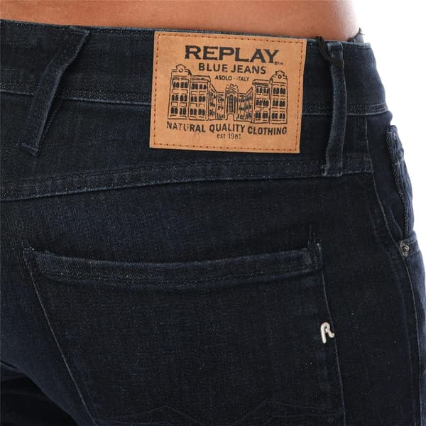 Replay Herr Anbass Stretch Slim Jeans 36S Mörkblå Dark Blue 36S