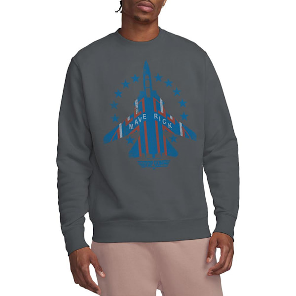 Top Gun Unisex Vuxen Maverick Sweatshirt L Gråmelerad Charcoal L