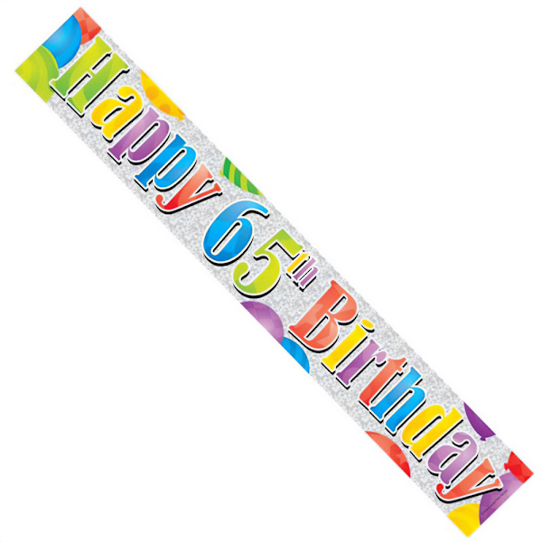 Apac 65-årsdag Banner En Storlek Flerfärgad Multicoloured One Size