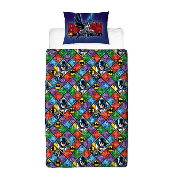 Batman Vändbart Påslakanset Enkelt Flerfärgat Multicoloured Single