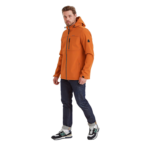 TOG24 Truro Softshell-jacka med huva för män, L, mörk orange Dark Orange L