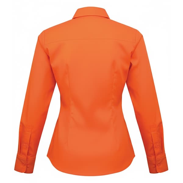 Premier Dam/Dam Poplin Långärmad Blus 6 Orange Orange 6