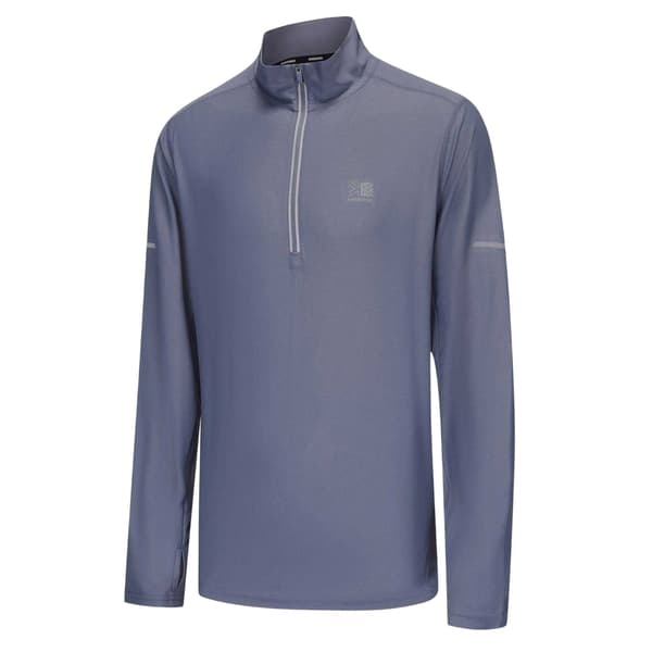 Karrimor Herr Quarter Zip Långärmad Träningströja M Stone Grå Stone Grey M