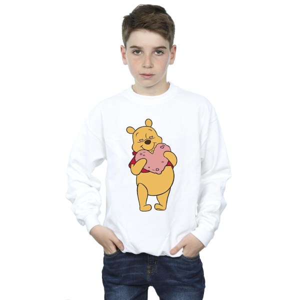 Disney Boys Winnie The Pooh Hjärta Ögon Sweatshirt 12-13 År W White 12-13 Years