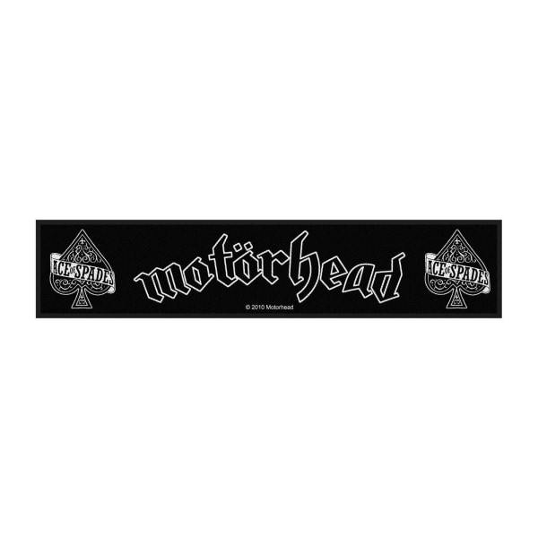 Motorhead Strip Spader ess Patch One Size Svart/Vit Black/White One Size