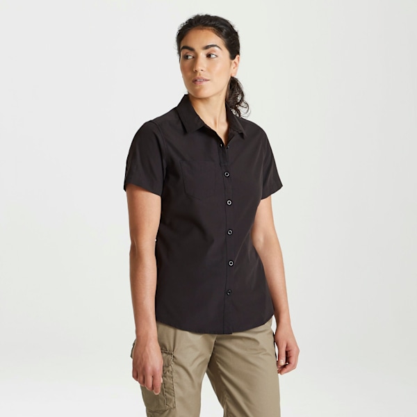 Craghoppers Womens/Ladies Expert Kiwi Kortärmad Skjorta 18 UK Black 18 UK