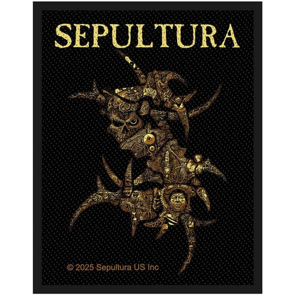 Sepultura Diskografi Vävd Patch One Size Svart Black One Size