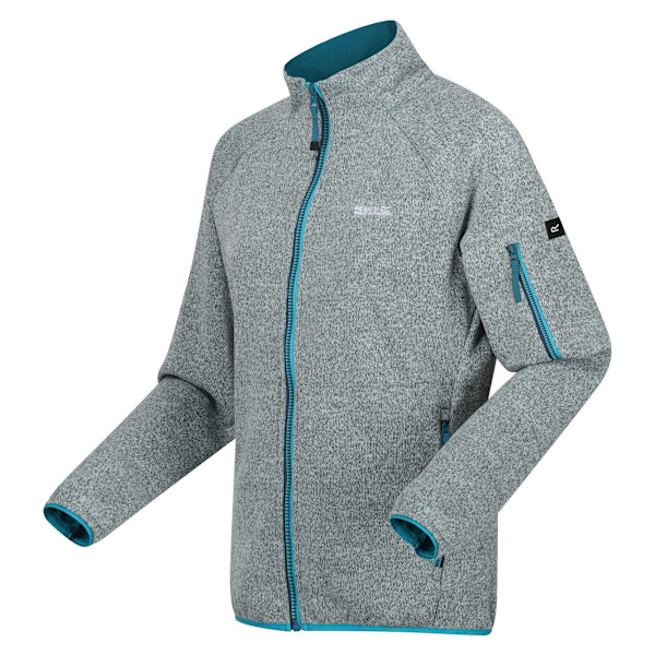 Regatta Dam Fleecejacka Ravenhill med Full Zip, Storlek 8 UK, Blekt Bleached Aqua/Tahoe Blue 8 UK