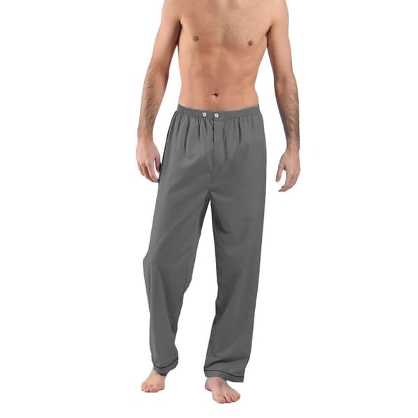 Keanu Pyjamabyxor i Poplin för Herr (2-pack) M Charcoal/G Charcoal/Grey M