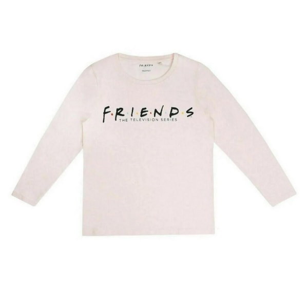 Friends Dam/Dam Logotyp Långärmad Lång Pyjamas Set S Rosa/ Pink/Grey/Black S
