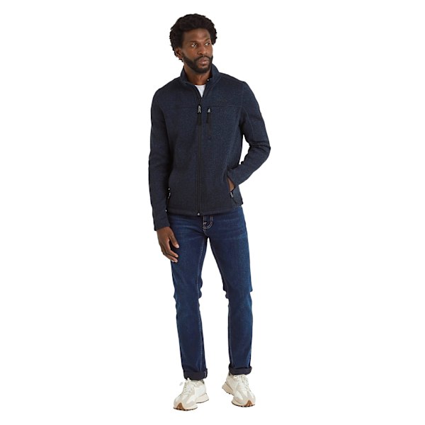 TOG24 Cresswell Marl Knitlook Fleecejacka för Herrar XXL Mörk Indigo Dark Indigo XXL