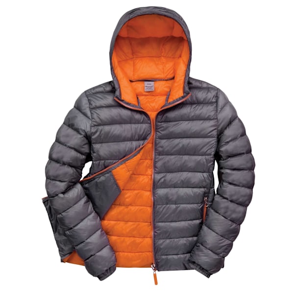 Result Urban Mens Snow Bird Padded Jacket S Grå/Orange Grey/Orange S