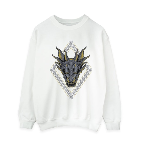 Game Of Thrones: House Of The Dragon Mens Dragon Pattern Sweats White L
