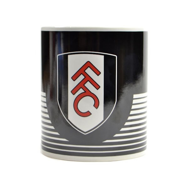 Fulham FC Crest Mug En Storlek Svart/Vit Black/White One Size