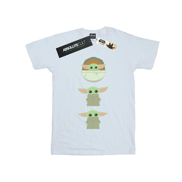 Star Wars The Mandalorian The Child Posing T-shirt för män 4XL Vit White 4XL