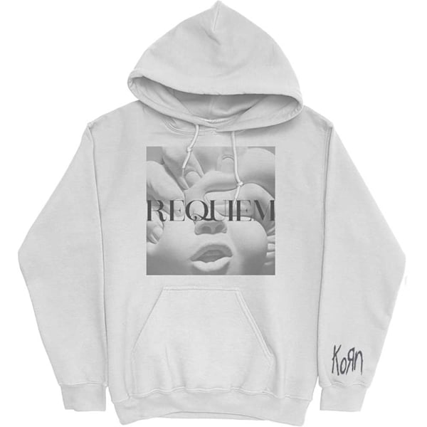 Korn Unisex Requiem Hoodie XL Vit White XL