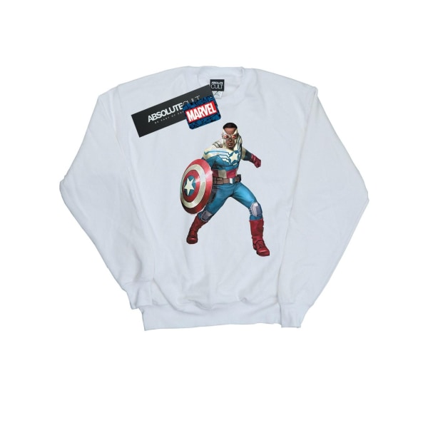 Marvel Dam/Damer Falcon Är Captain America Sweatshirt XXL W White XXL