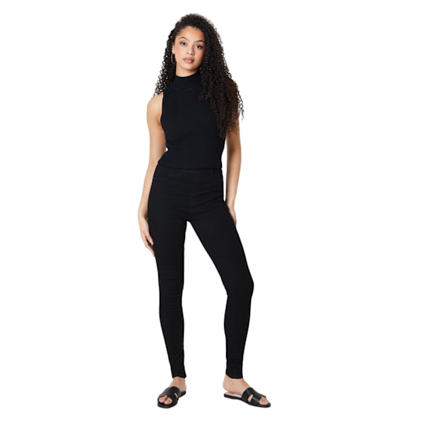 Dorothy Perkins Dam/Kvinnor Långa Skinny Ankle Grazer Jegging Black 12 UK