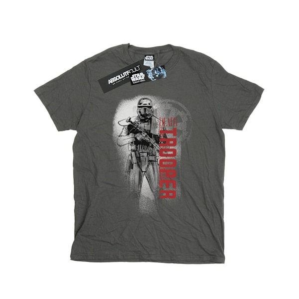 Star Wars Boys Rogue One Death Trooper Guards T-shirt 9-11 år Charcoal 9-11 Years