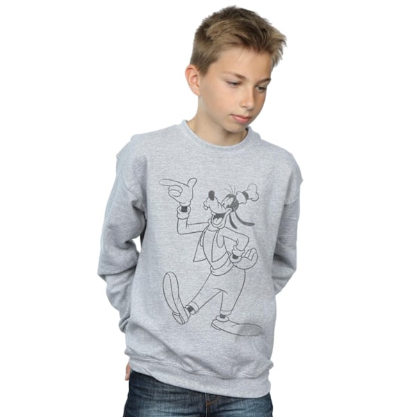 Disney Goofy Klassisk Baseball Sweatshirt för Pojkar 12-13 År Sport Sports Grey 12-13 Years