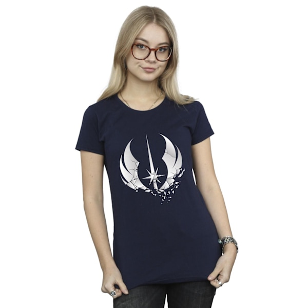 Star Wars Dam/Damer Obi-Wan Kenobi Order Fractured Bomull T-shirt Navy Blue M