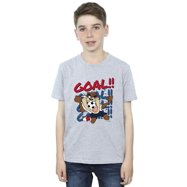 Looney Tunes Boys Taz Goal Goal Goal T-shirt 7-8 år Sport Grå Sports Grey 7-8 Years