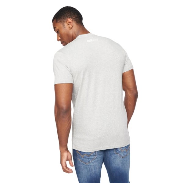 Henleys Herr Melvern T-shirt M Grå Melange Grey Marl M