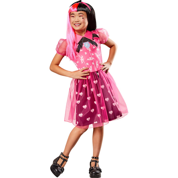 Monster High Girls Draculaura Kostym 9-10 År Rosa/Svart Pink/Black 9-10 Years