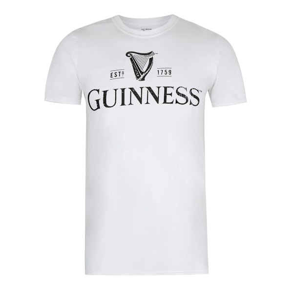 Guinness herrlogotyp T-shirt S vit White S