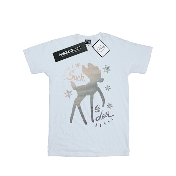 Disney Bambi Vinterhjort T-shirt för män 3XL Vit White 3XL