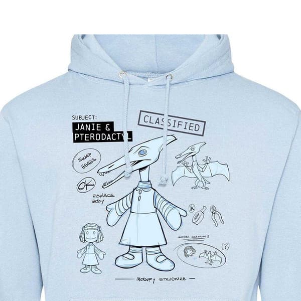 Disney Pterodactyl-huvtröja för män M Ljusblå Light Blue M