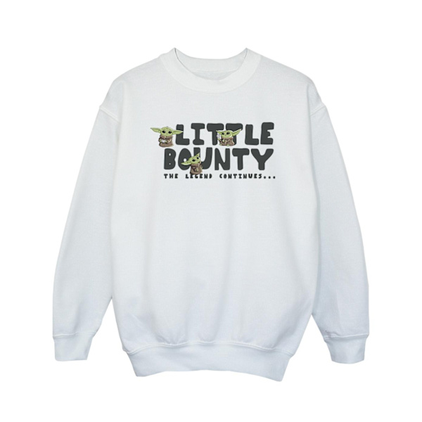 Star Wars The Mandalorian Girls Little Bounty Hunter Sweatshirt White 12-13 Years