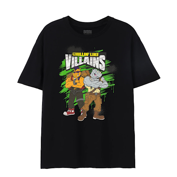 Teenage Mutant Ninja Turtles Herrkläder Skurkar Bebop & Rocksteady T-shirt Black S