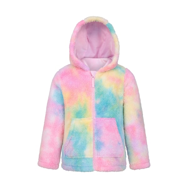 Mountain Warehouse Barn/Kids Mysig Regnbågshuvtröja med Full Zip Bright Pink 11-12 Years