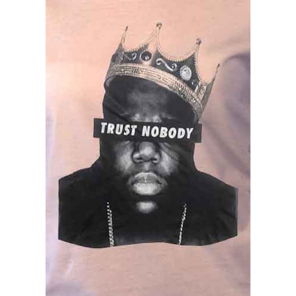 Biggie Smalls Dam/Kvinnor Trust Nobody Bomull T-shirt 14 UK W White 14 UK