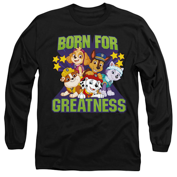 Paw Patrol Unisex Vuxen Born For Greatness T-Shirt XL Svart Black XL