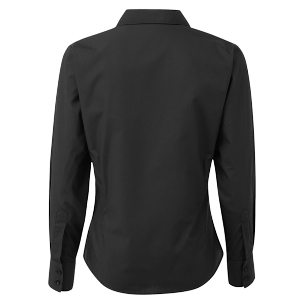 Premier Dam/Dam Poplin Långärmad Blus 6 Svart Black 6