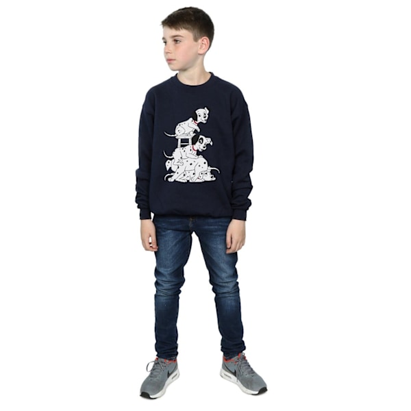 101 Dalmatiner Pojksstol Sweatshirt 7-8 år Marinblå Navy Blue 7-8 Years