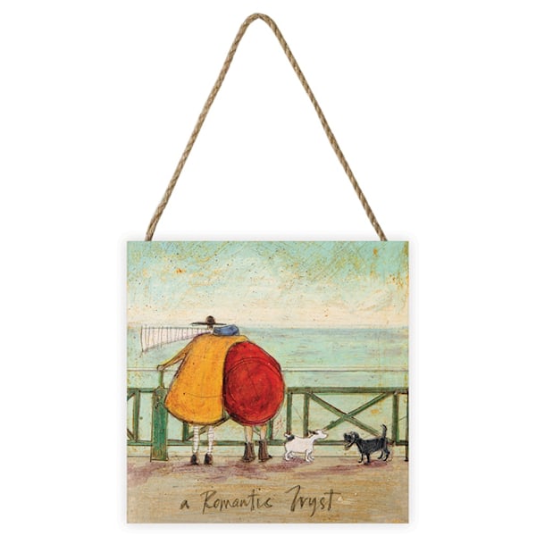 Sam Toft En Romantisk Träff Träplakett One Size Flerfärgad Multicoloured One Size