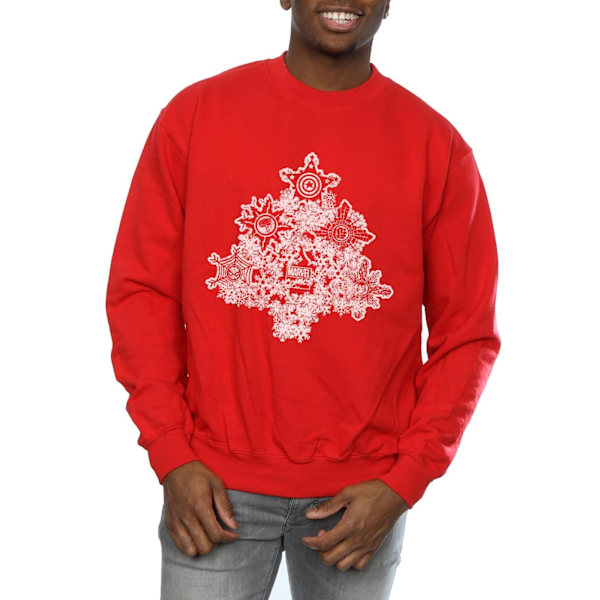 Marvel Julgran Sweatshirt S Röd Red S