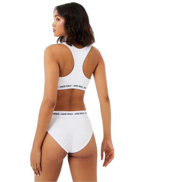 Jack Wills Dam/Dam Dibsdall Bralette i Bomullsjersey (Förpackning White 6 UK