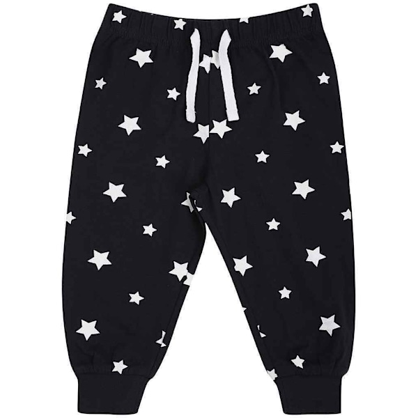 Larkwood Barnkläder/Barn Lounge Byxor 6-12 Månader Marinblå/Vit Navy/White 6-12 Months