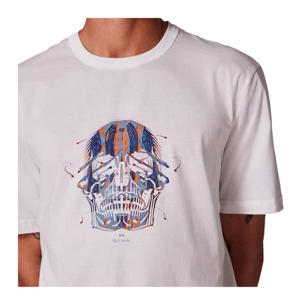 Paul Smith Herr Skull Regular T-shirt S Vit White S
