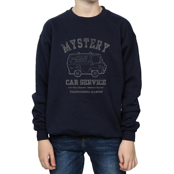 Scooby Doo Boys Mystery Car Service Sweatshirt 5-6 år Marinblå B Navy Blue 5-6 Years