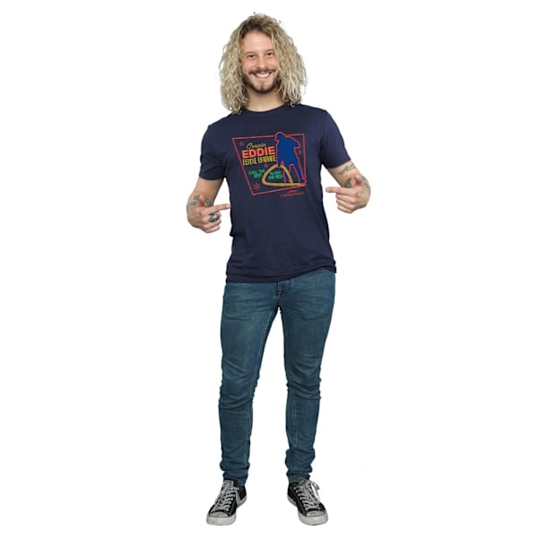 National Lampoon's Julfest Herr Cousin Eddie T-shirt Navy Blue XL