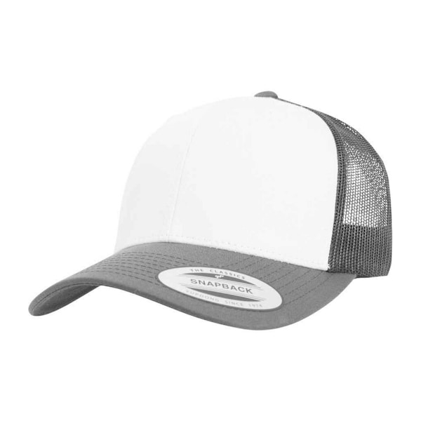 Flexfit Retro Trucker Cap One Size Mörkgrå/Vit Dark Grey/White One Size