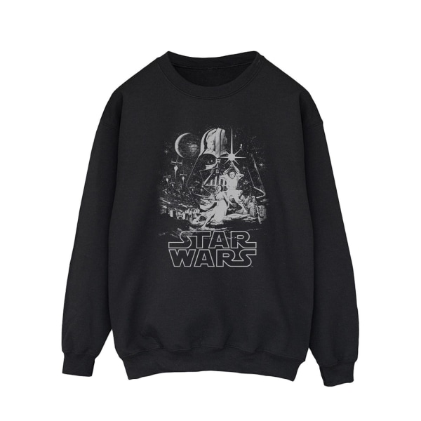 Star Wars Mens New Hope Poster Sweatshirt S Svart Black S